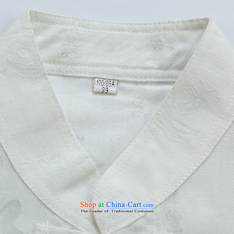 Kanaguri mouse summer new consultations with cotton linen pants short-sleeve male short-sleeved older leisure wears White Kit XL, mouse (JINLISHU KANAGURI) , , , shopping on the Internet
