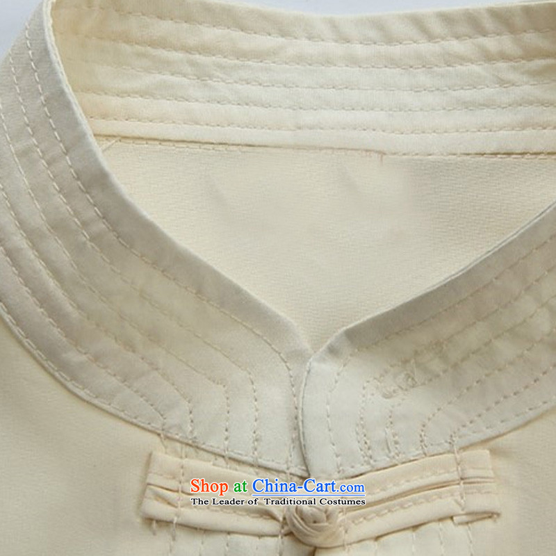 The elderly in the euro Beijing Summer Tang Dynasty New Men short-sleeve kit replace Tang Dynasty Father comfort men and national service kit XXXL, White (Beijing) has been pressed. OOH JOE shopping on the Internet