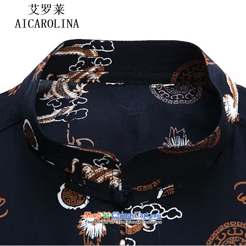 Hiv Rollet New Men men's shirts, Tang dynasty summer father national middle-aged people who have Chinese men black S, HIV (AICAROLINA ROLLET) , , , shopping on the Internet