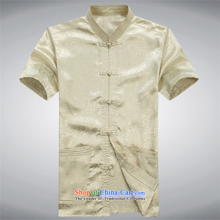 Beijing Summer of older persons in Europe men short-sleeved Tang dynasty male Kit China wind Chinese leisure national service for larger father red kit XL Photo, prices, brand platters! The elections are supplied in the national character of distribution, so action, buy now enjoy more preferential! As soon as possible.