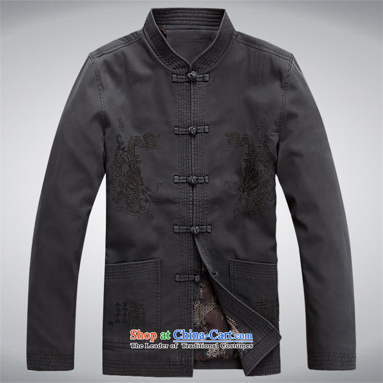 Beijing OSCE Men long-sleeved jacket male Tang Tang blouses sha money-cotton men during the spring and autumn Jacket coat and national service Chinese sage green XXL picture, prices, brand platters! The elections are supplied in the national character of distribution, so action, buy now enjoy more preferential! As soon as possible.