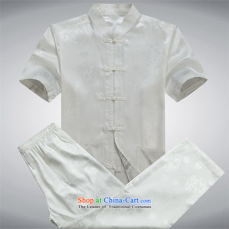 Kanaguri mouse men in the summer of Tang Dynasty elderly men summer short-sleeve kit Chinese national costumes father large load red kit M picture, prices, brand platters! The elections are supplied in the national character of distribution, so action, buy now enjoy more preferential! As soon as possible.