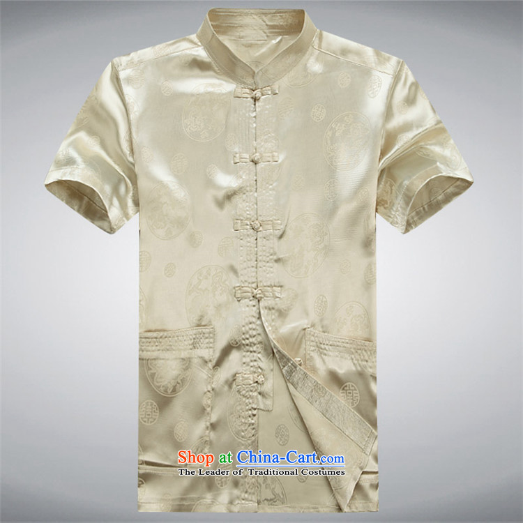 Kanaguri mouse men in the summer of Tang Dynasty elderly men summer short-sleeve kit Chinese national costumes father large load red kit M picture, prices, brand platters! The elections are supplied in the national character of distribution, so action, buy now enjoy more preferential! As soon as possible.