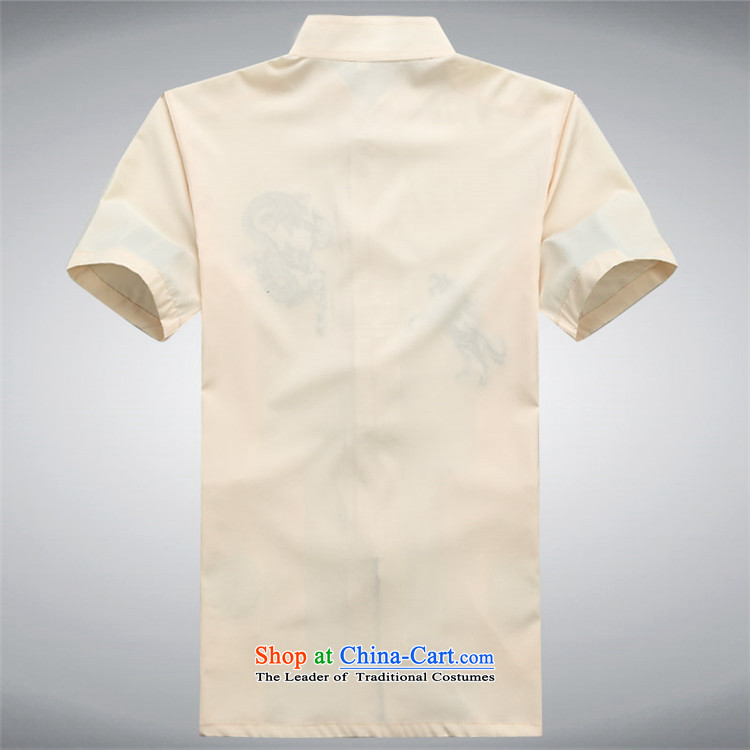 Hiv Rollet short-sleeved shirts in the summer of Tang Dynasty older Men's Shirt father replacing older persons men casual shirts Tibetan Tang Blue M picture, prices, brand platters! The elections are supplied in the national character of distribution, so action, buy now enjoy more preferential! As soon as possible.