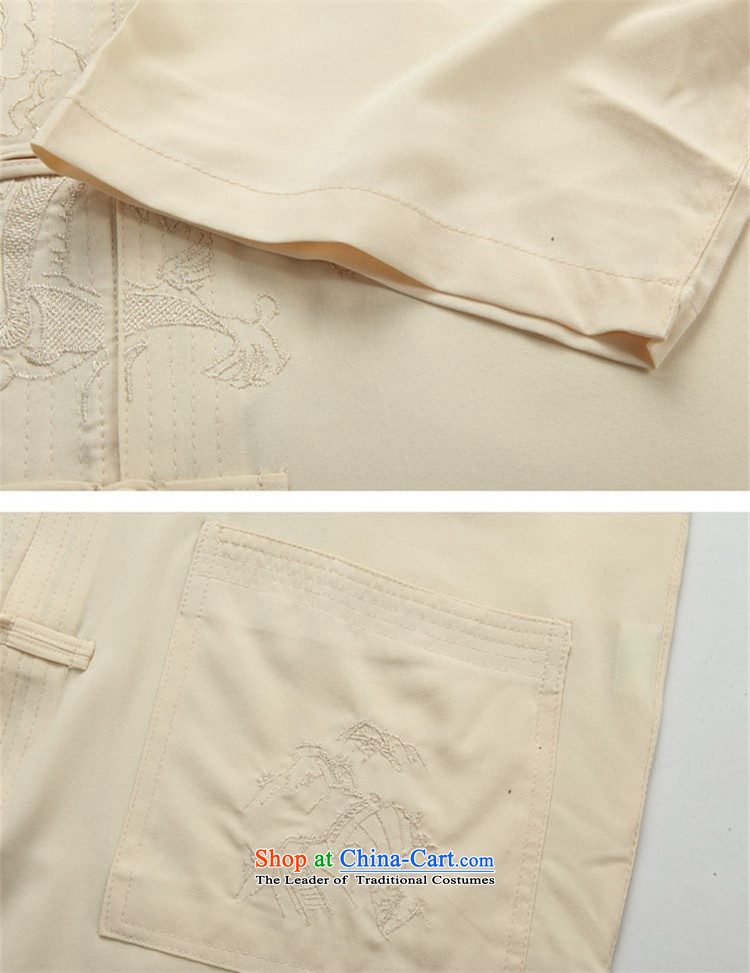 Hiv Rollet 2015 Summer Package short-sleeved Tang dynasty in older men's China wind men's Tang dynasty white Kit聽L picture, prices, brand platters! The elections are supplied in the national character of distribution, so action, buy now enjoy more preferential! As soon as possible.