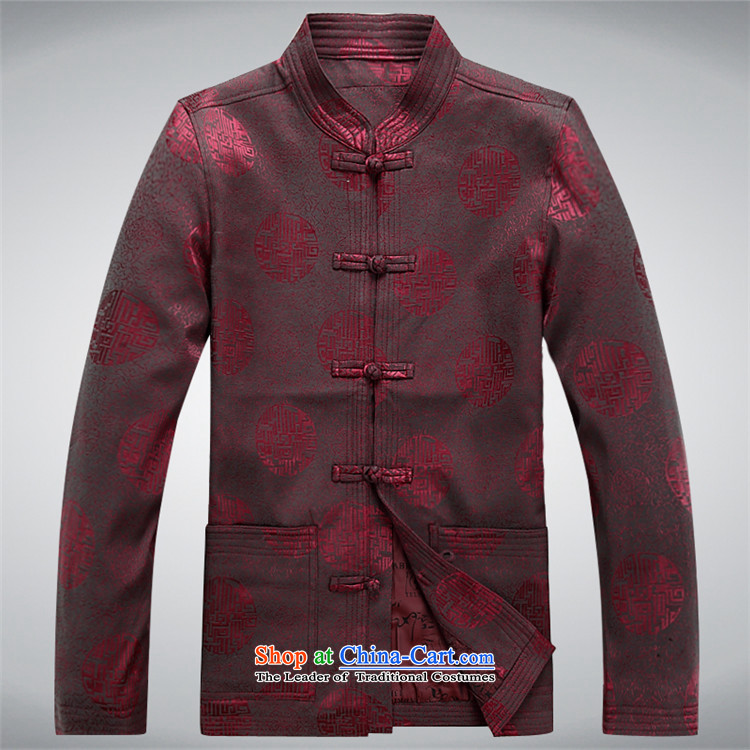 Hiv Rollet Spring and Autumn New Men Tang Dynasty Chinese national men's shirts Tang dynasty long-sleeved sweater Tang Red XL Photo, prices, brand platters! The elections are supplied in the national character of distribution, so action, buy now enjoy more preferential! As soon as possible.
