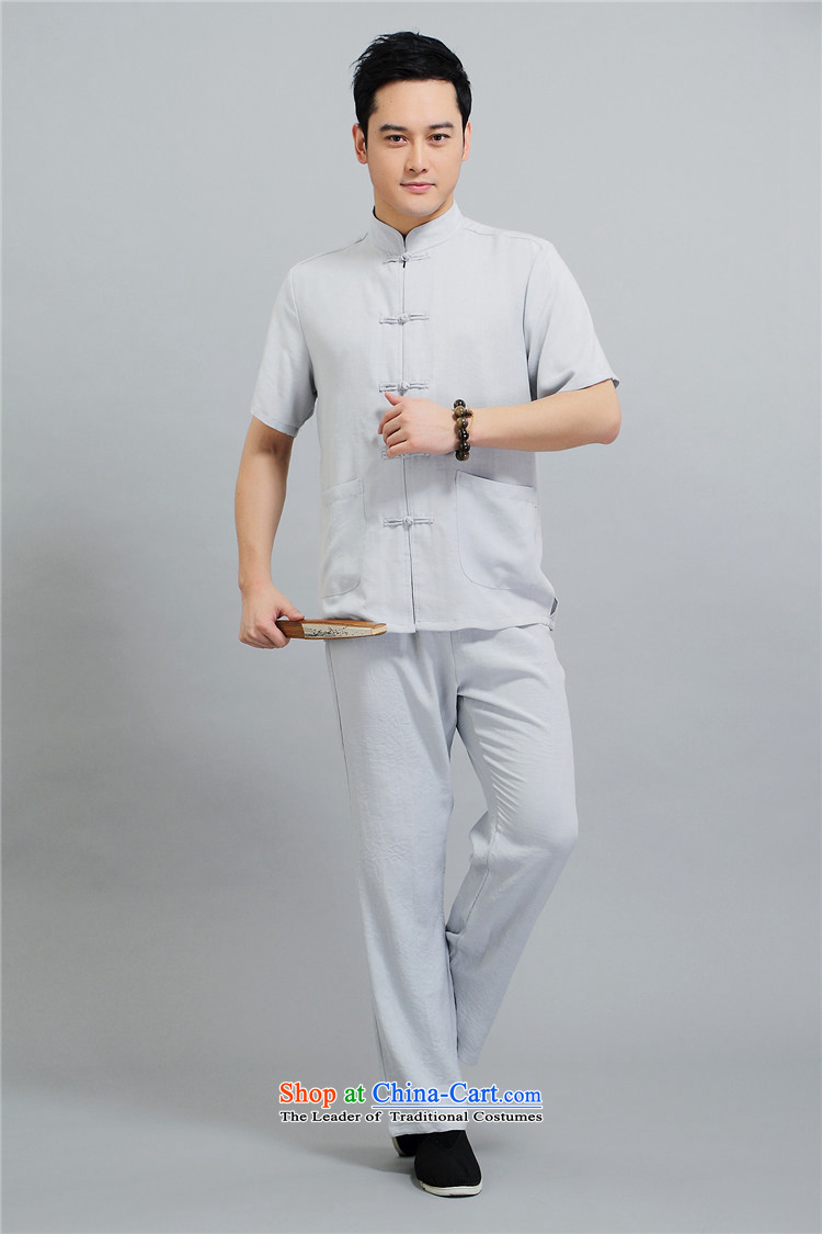 Hiv Rollet Chinese collar of older persons in the Tang dynasty and short-sleeved men Han-ball-Service kit for summer Black XL Photo, prices, brand platters! The elections are supplied in the national character of distribution, so action, buy now enjoy more preferential! As soon as possible.