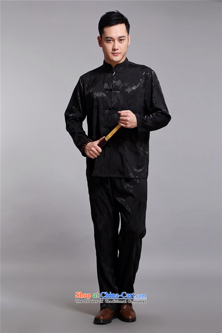 Hiv Rollet Spring New Tang Dynasty Men long-sleeved shirt and older persons in the Han-China wind Long-sleeve Kit XXXL Blue Photo, prices, brand platters! The elections are supplied in the national character of distribution, so action, buy now enjoy more preferential! As soon as possible.