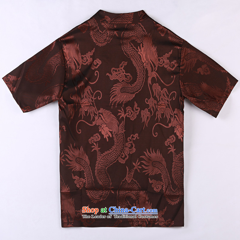 Whig Po 2015 Summer New Products T-shirt linen china wind cool breathability wicking short-sleeved T-shirt men Tang dynasty in Tang Dynasty older 2 magenta XXXL, federal core Chai Lang , , , shopping on the Internet