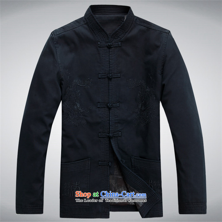 Beijing OSCE long-sleeved men Tang dynasty male Tang blouses sha money-cotton men and boys jacket Chinese jacket and dark gray XL Photo, prices, brand platters! The elections are supplied in the national character of distribution, so action, buy now enjoy more preferential! As soon as possible.