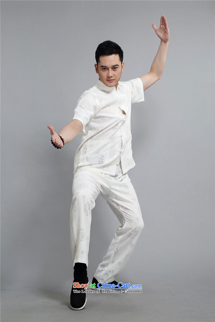 Rollet HIV from older men summer short-sleeved Tang dynasty China National wind load father Chinese collar Leisure Suite White XXL picture, prices, brand platters! The elections are supplied in the national character of distribution, so action, buy now enjoy more preferential! As soon as possible.