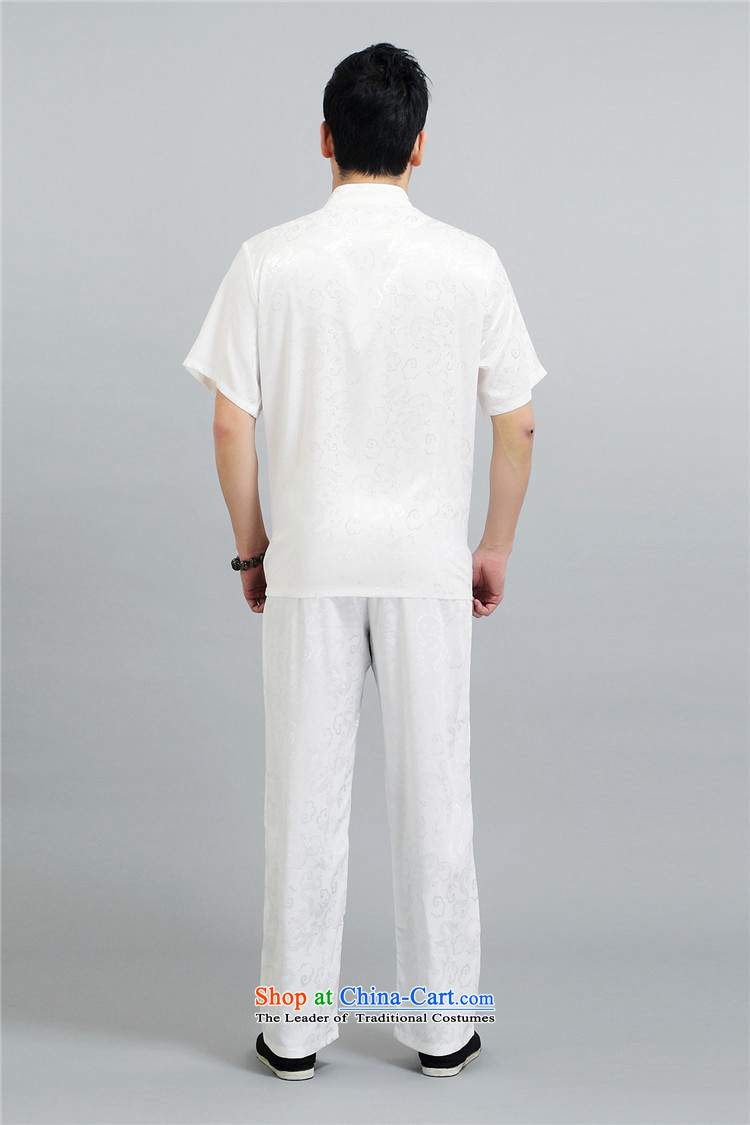Hiv Rollet of older persons in the Tang dynasty summer men short-sleeve kit China wind loading loading large grandfather father yard White XL Photo, prices, brand platters! The elections are supplied in the national character of distribution, so action, buy now enjoy more preferential! As soon as possible.