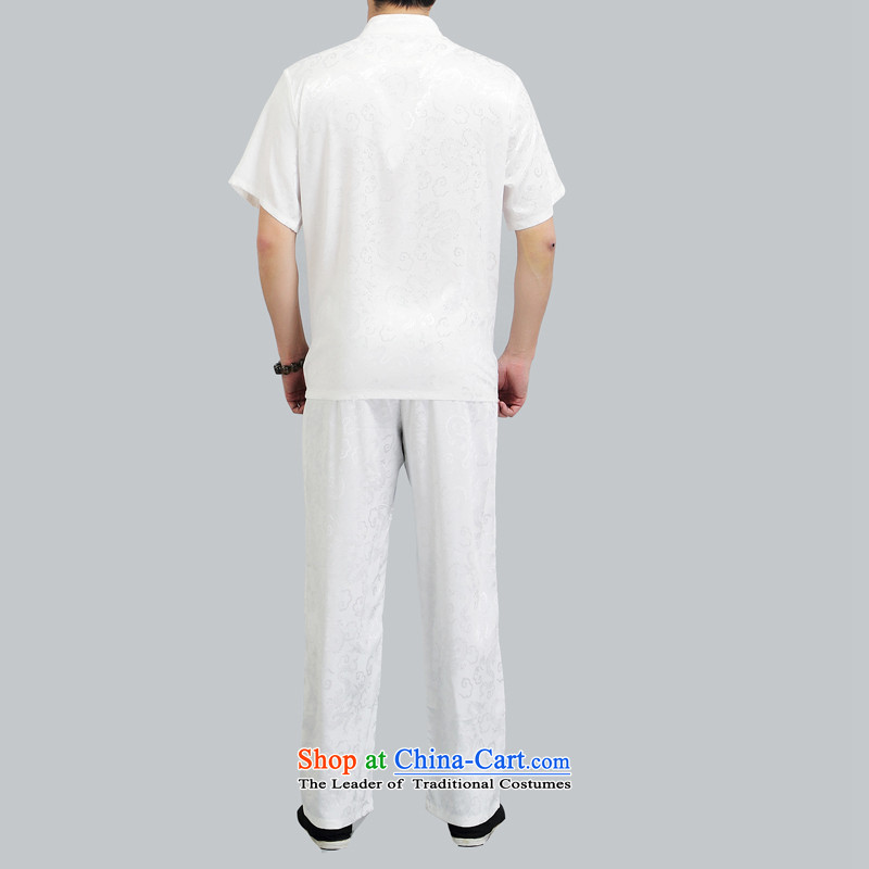 Hiv Rollet of older persons in the Tang dynasty summer men short-sleeve kit China wind loading loading large grandfather father yard White XL, HIV (AICAROLINA ROLLET) , , , shopping on the Internet
