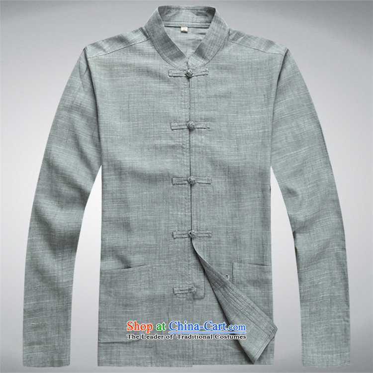Hiv Rollet spring and summer men Tang Dynasty Package for long-sleeved older Chinese Ethnic Kit Man Kit聽M pictures slate, prices, brand platters! The elections are supplied in the national character of distribution, so action, buy now enjoy more preferential! As soon as possible.