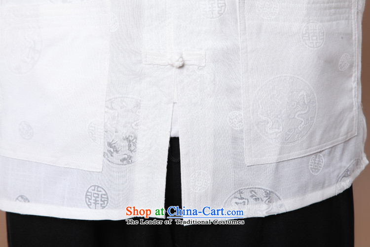 Find Sophie Summer New Men Tang Dynasty Chinese collar of his Korean clothing cotton linen men leisure short-sleeved T-shirt white L picture, prices, brand platters! The elections are supplied in the national character of distribution, so action, buy now enjoy more preferential! As soon as possible.