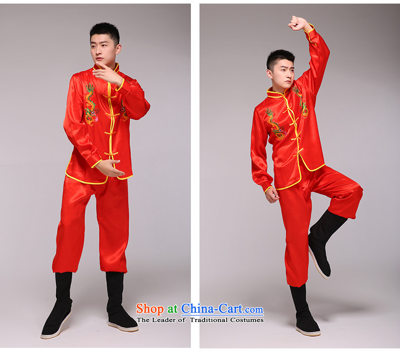 Men in the dragon dance costumes and dragon dance yangko flower truck show 轿夫 Ta Kwu red are code picture, prices, brand platters! The elections are supplied in the national character of distribution, so action, buy now enjoy more preferential! As soon as possible.