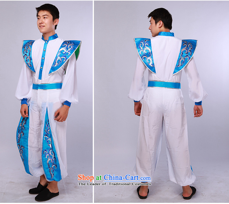Men's modern dance costumes dance performances of the Han Services Services Annual Meeting will blue-and-white picture, prices, 175/92(L) brand platters! The elections are supplied in the national character of distribution, so action, buy now enjoy more preferential! As soon as possible.