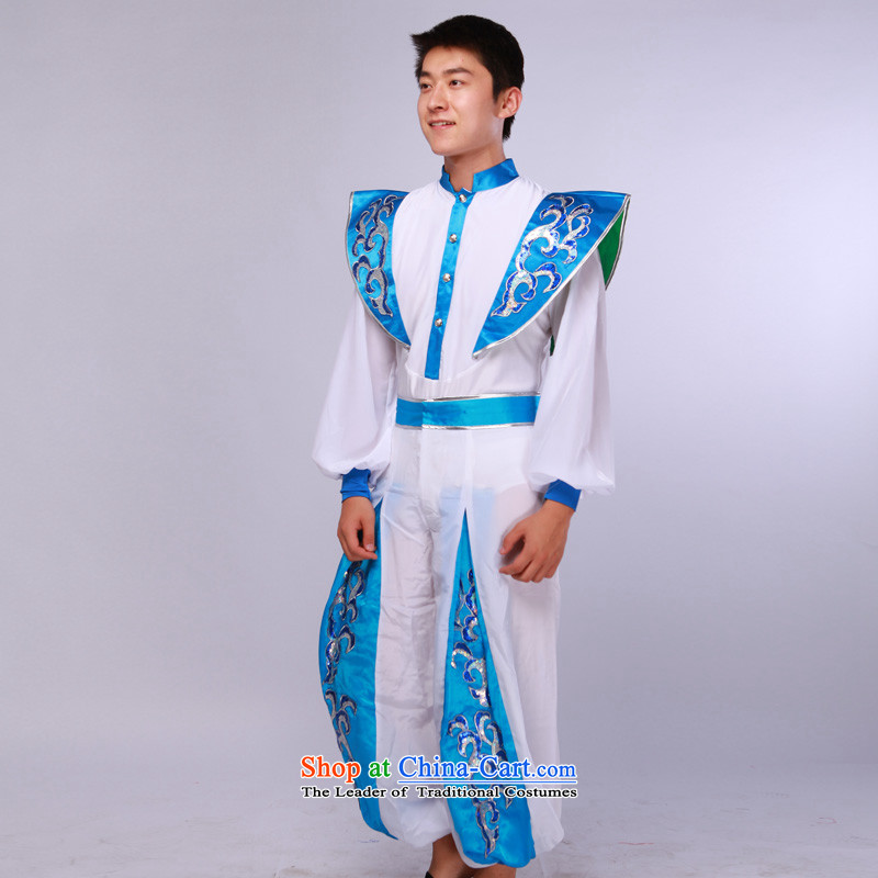 Men's modern dance costumes dance performances of the Han Services Services Annual Meeting will blue and white 175/92(L), Lok in , , , shopping on the Internet