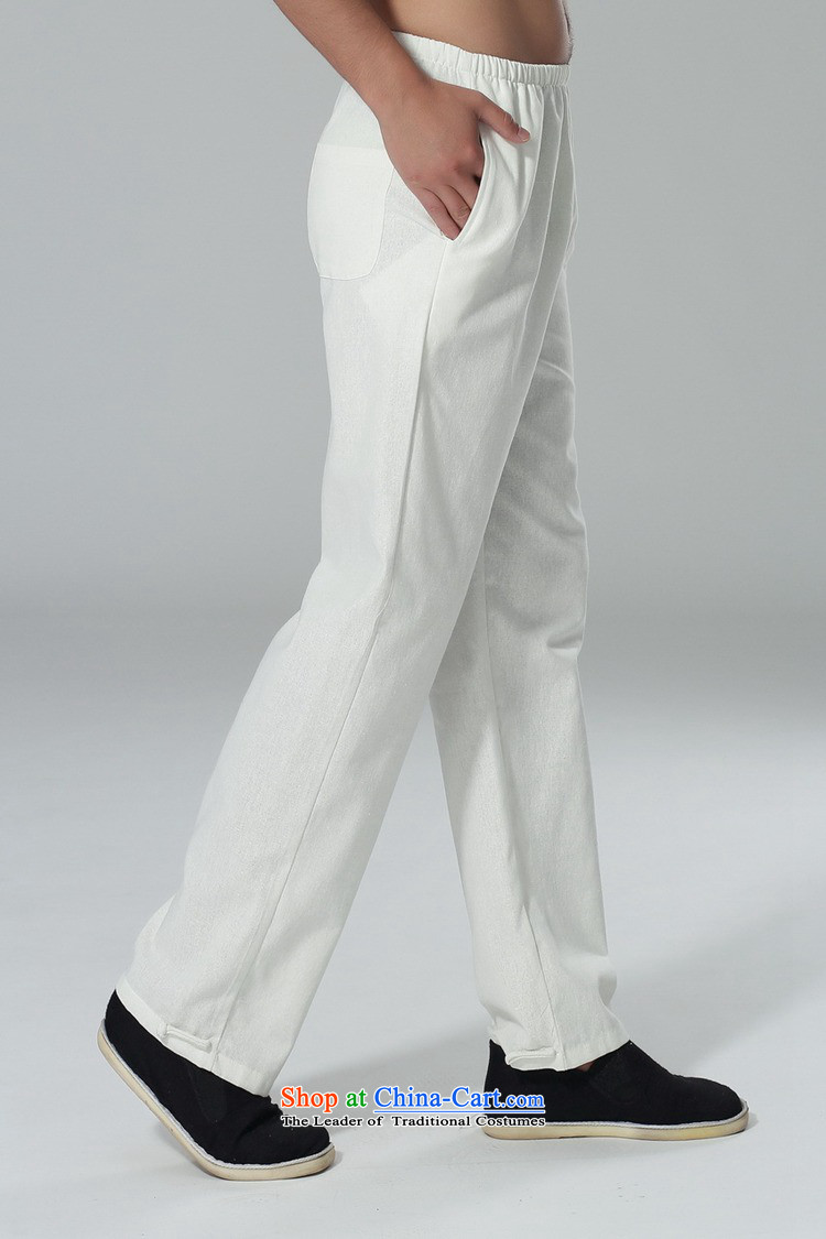 In accordance with the new l love men elastic waist pure color Tang dynasty casual pants straight legged pants foot kept their mouths shut-chi trousers LGD/P0014# white L picture, prices, brand platters! The elections are supplied in the national character of distribution, so action, buy now enjoy more preferential! As soon as possible.