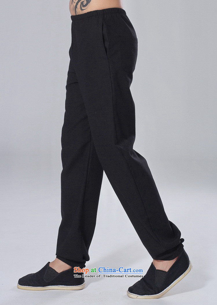In accordance with the new fuser men elastic waist pure color Tang dynasty casual pants straight legged pants foot kept their mouths shut-chi trousers LGD/P0014#  3XL white picture, prices, brand platters! The elections are supplied in the national character of distribution, so action, buy now enjoy more preferential! As soon as possible.