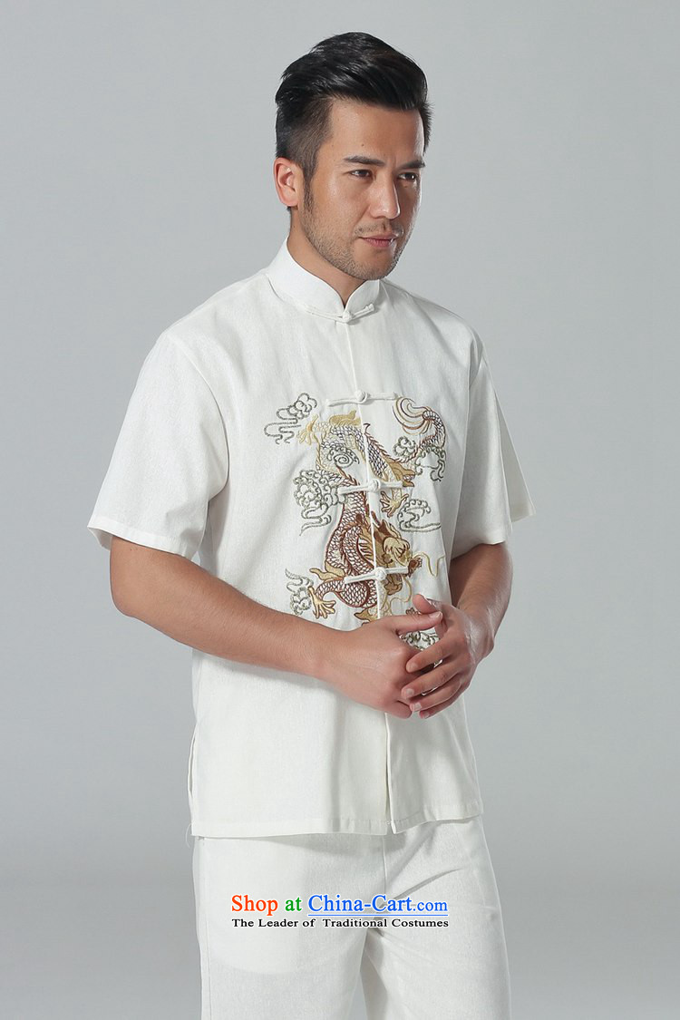 In accordance with the love of a new summer l men of ethnic improved shirt collar single row detained embroidery father short-sleeved replacing Tang blouses Lgd/m0057# -A black 3XL picture, prices, brand platters! The elections are supplied in the national character of distribution, so action, buy now enjoy more preferential! As soon as possible.