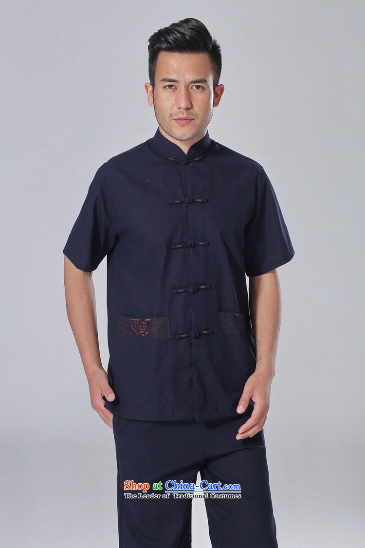 In accordance with the fuser summer trendy new) Older Men's Mock-Neck Shirt embroidery single row detained father boxed short-sleeved blouses Lgd/m0058# Tang -A black M picture, prices, brand platters! The elections are supplied in the national character of distribution, so action, buy now enjoy more preferential! As soon as possible.
