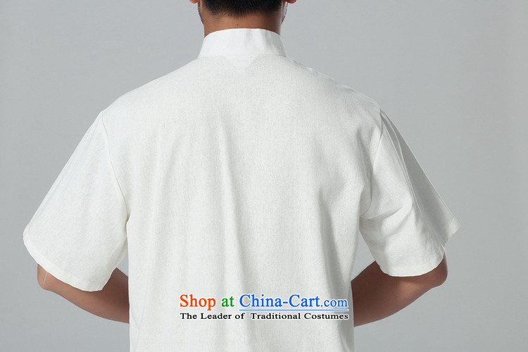 In accordance with the love of Chinese New summer l improved Tang Dynasty Mock-Neck Shirt + embroidery casual pants short-sleeved Tang Dynasty Package LGD/AB0001# -A black M picture, prices, brand platters! The elections are supplied in the national character of distribution, so action, buy now enjoy more preferential! As soon as possible.
