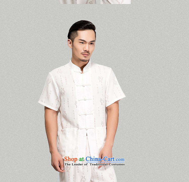 - Wolf JIEYA-WOLF, New Tang dynasty men's short-sleeve kit advanced cotton linen well field in the summer of pure colors of Chinese Wind Up Manually Men with white 180/XL picture, prices, brand platters! The elections are supplied in the national character of distribution, so action, buy now enjoy more preferential! As soon as possible.