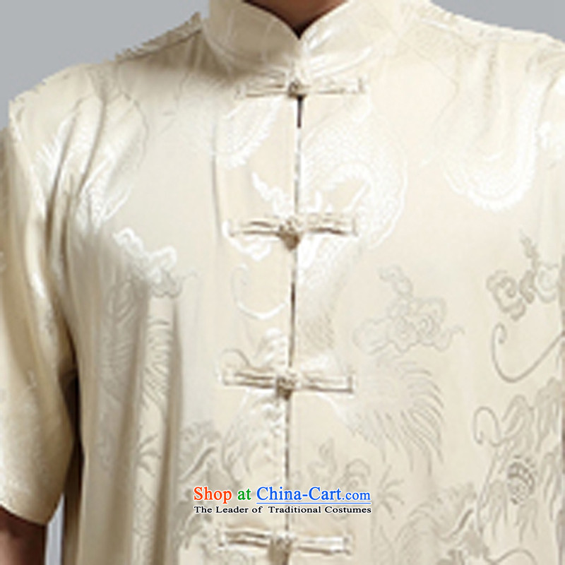 Hiv Rollet summer men aged short-sleeved Tang Dynasty Package men and the elderly man Tang Dynasty Recreation father replace blue 4XL/190, HIV ROLLET (AICAROLINA) , , , shopping on the Internet
