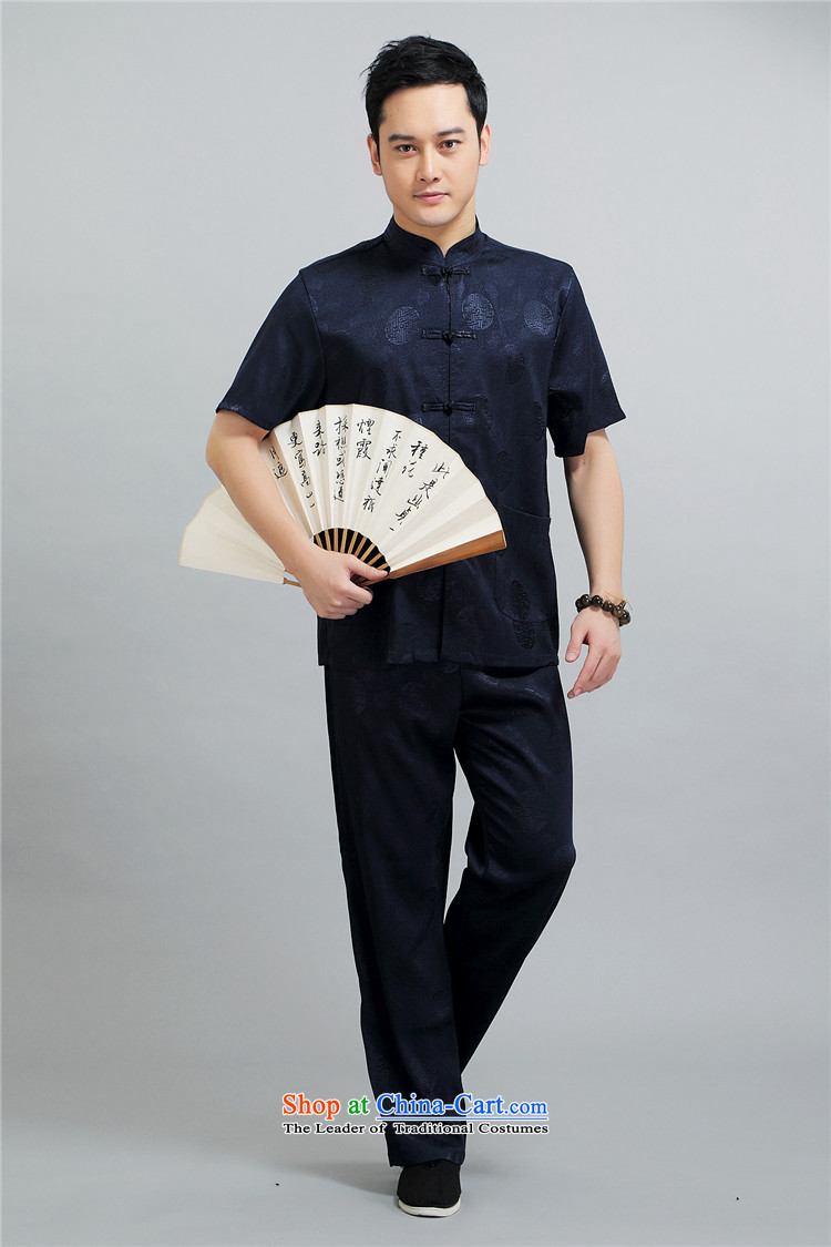 Hiv Rollet 2015 middle-aged men Tang dynasty short-sleeved shirt, older men's summer package gold L/170 picture, prices, brand platters! The elections are supplied in the national character of distribution, so action, buy now enjoy more preferential! As soon as possible.
