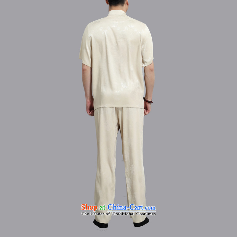 Hiv Rollet 2015 middle-aged men Tang dynasty short-sleeved shirt, older men's summer package gold L/170, HIV ROLLET (AICAROLINA) , , , shopping on the Internet