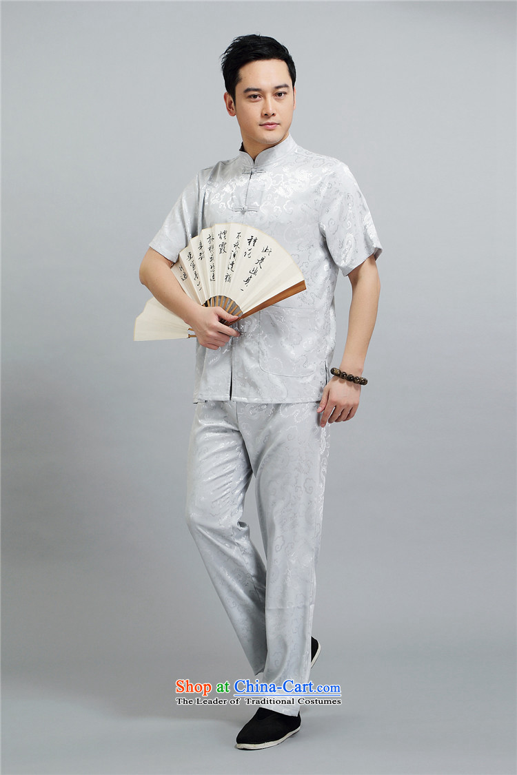 Hiv Rollet men in Tang Dynasty older men and short-sleeved middle-aged father of older persons Tang Dynasty Package half sleeve China wind male聽XXL/180 white picture, prices, brand platters! The elections are supplied in the national character of distribution, so action, buy now enjoy more preferential! As soon as possible.