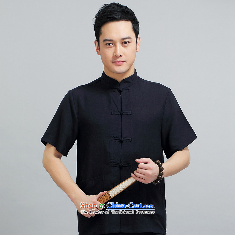 Tang dynasty male short-sleeve kit AMOI, older men sauna silk men Tang dynasty jogs services practice suits Taegeuk service pack 1509 kit father yellow 190,JACK EVIS,,, shopping on the Internet