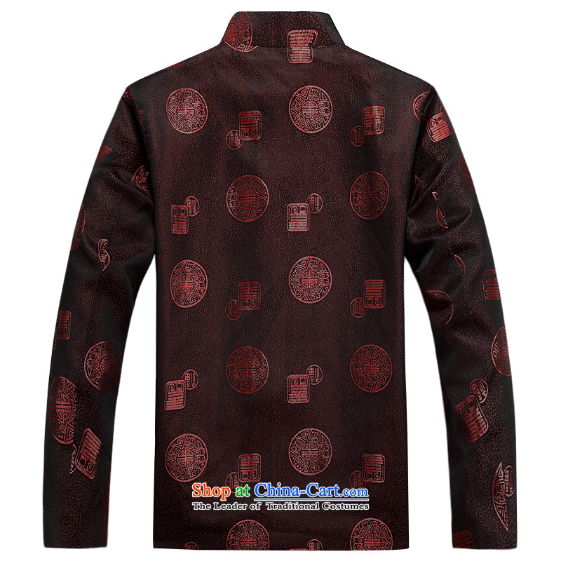 The elderly men loaded autumn clothes older persons Tang Jacket coat disk port in Chinese Tang dynasty older men long-sleeved red (fu shou cotton waffle) 170,JACK EVIS,,, shopping on the Internet