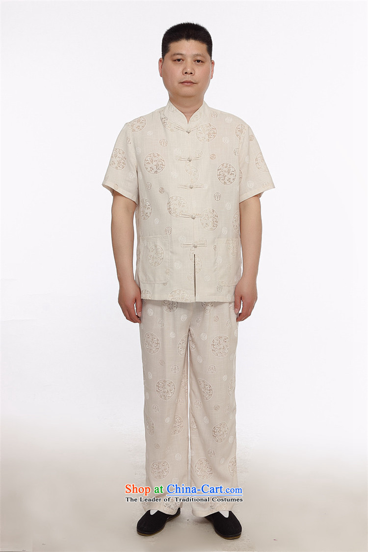 Hiv Rollet Summer Tang Dynasty Men's Shirt short-sleeved linen new Chinese shirt China wind up charge-back collar Tang Dynasty Package white L picture, prices, brand platters! The elections are supplied in the national character of distribution, so action, buy now enjoy more preferential! As soon as possible.