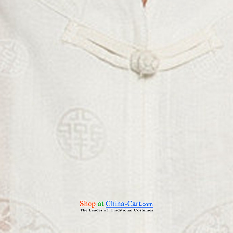 Hiv Rollet Summer Tang Dynasty Men's Shirt short-sleeved linen new Chinese shirt China wind up charge-back collar Tang Dynasty Package white L, HIV (AICAROLINA ROLLET) , , , shopping on the Internet
