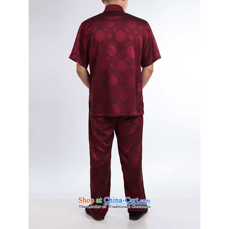 Hundreds of brigade bailv summer stylish thin plate fasteners casual collar short-sleeved comfortable elasticated trousers men's packaged deep red 175, 100 (bailv) , , , shopping on the Internet