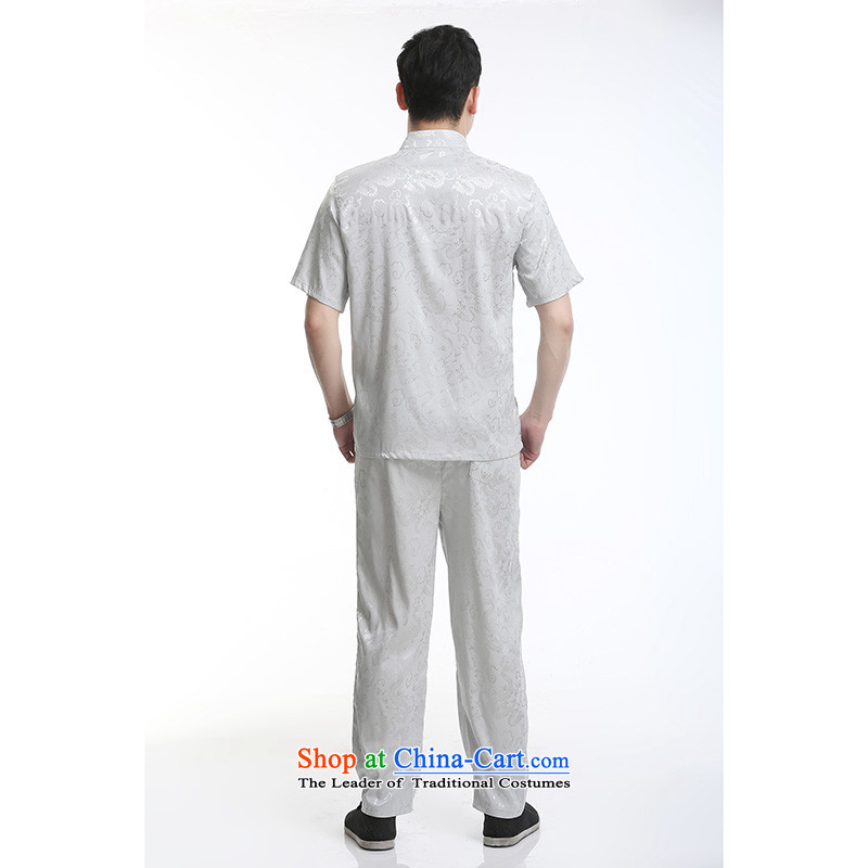 Hundreds of brigade bailv summer stylish thin plate fasteners casual collar short-sleeved comfortable elasticated trousers men's Suite 185, light gray (bailv hundreds) , , , shopping on the Internet