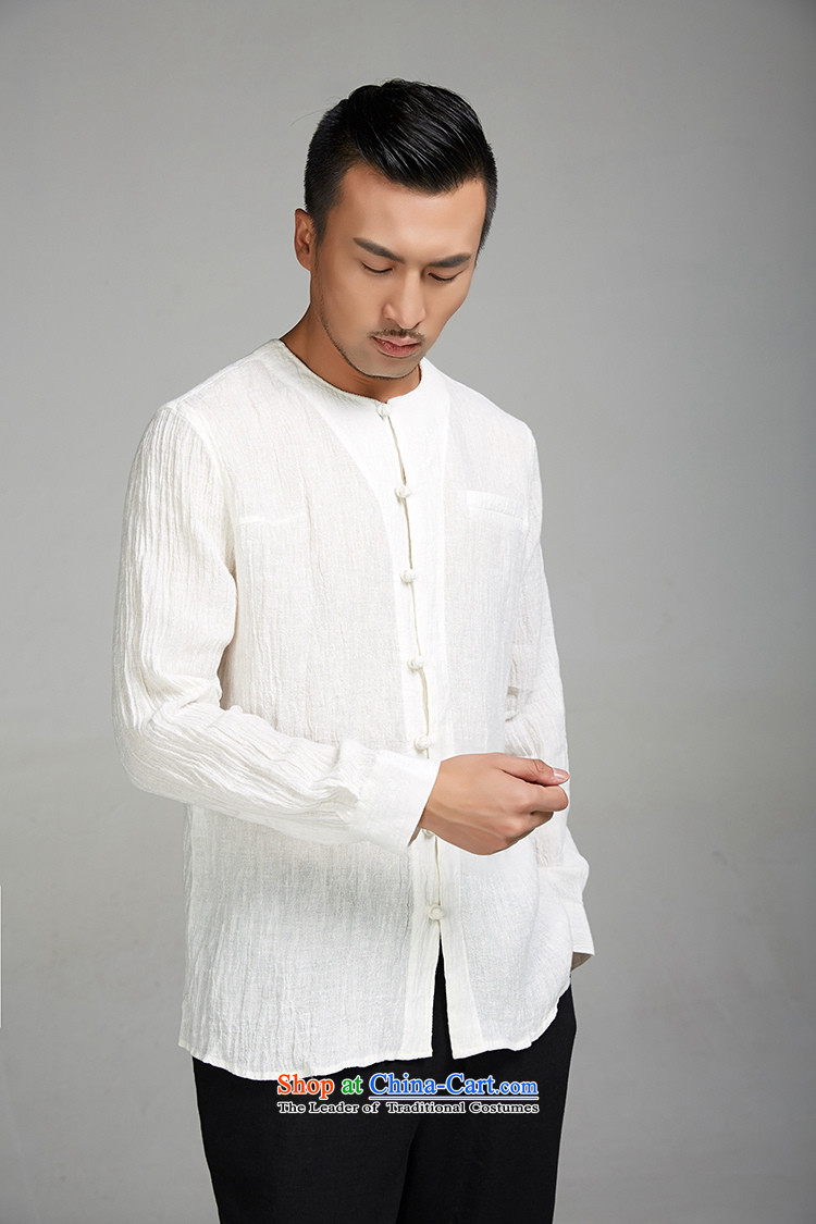 Fudo mute virtual de 2015 new ramie long-sleeved China wind men forming the Tang Dynasty Netherlands youth-neck shirt White XXL pictures Chinese clothing, prices, brand platters! The elections are supplied in the national character of distribution, so action, buy now enjoy more preferential! As soon as possible.
