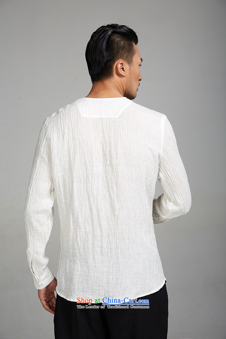 Fudo mute virtual de 2015 new ramie long-sleeved China wind men forming the Tang Dynasty Netherlands youth-neck shirt White XXL pictures Chinese clothing, prices, brand platters! The elections are supplied in the national character of distribution, so action, buy now enjoy more preferential! As soon as possible.