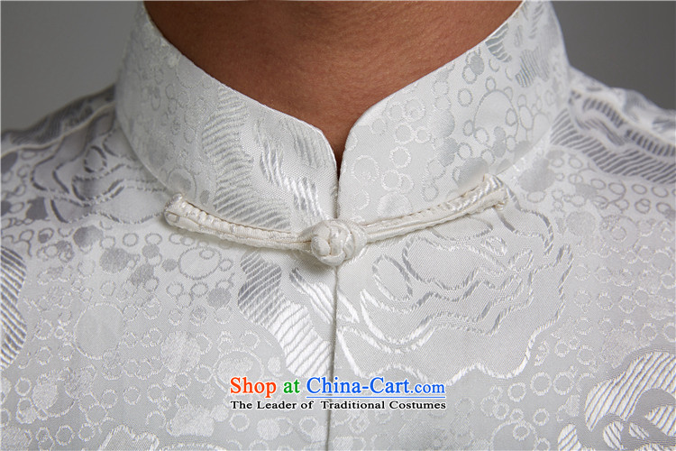 Fudo Mong Kwan Tak 2015 new 100% polyester fitted men's long-sleeved shirt Tang Li Tie side pockets Chinese clothing White M picture, prices, brand platters! The elections are supplied in the national character of distribution, so action, buy now enjoy more preferential! As soon as possible.