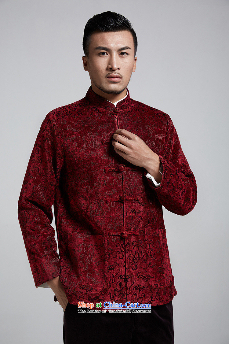 Fudo Ling shouldering the de 2015 autumn and winter gross? Tang dynasty men youth thickness of Chinese jacket jacquard to shoulder turn cuff chestnut horses 4XL Photo, prices, brand platters! The elections are supplied in the national character of distribution, so action, buy now enjoy more preferential! As soon as possible.