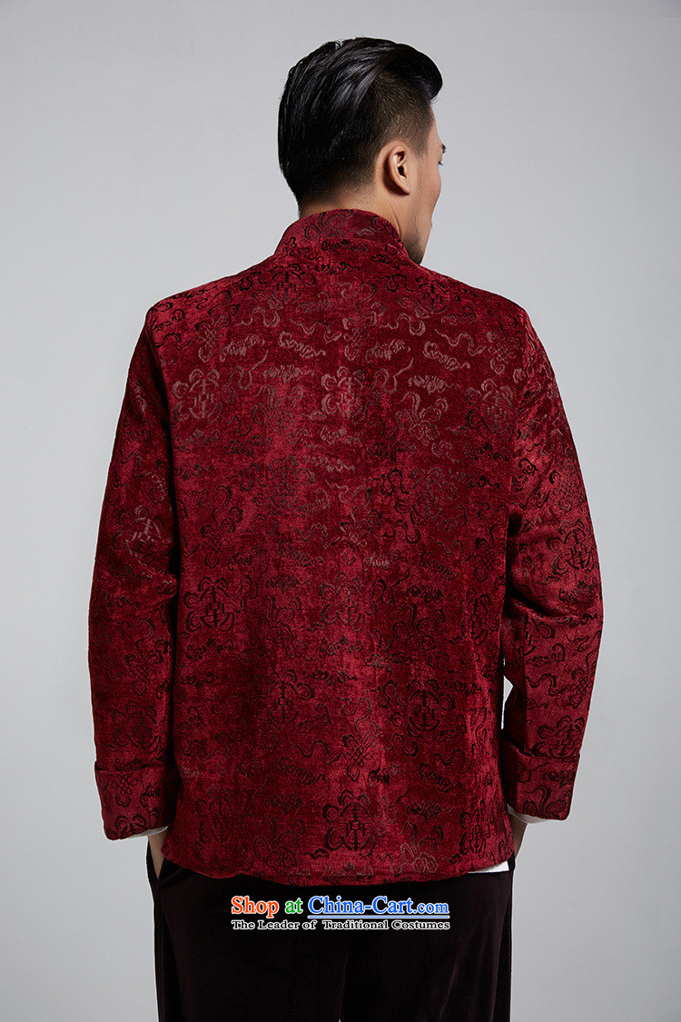 Fudo Ling shouldering the de 2015 autumn and winter gross? Tang dynasty men youth thickness of Chinese jacket jacquard to shoulder turn cuff chestnut horses 4XL Photo, prices, brand platters! The elections are supplied in the national character of distribution, so action, buy now enjoy more preferential! As soon as possible.