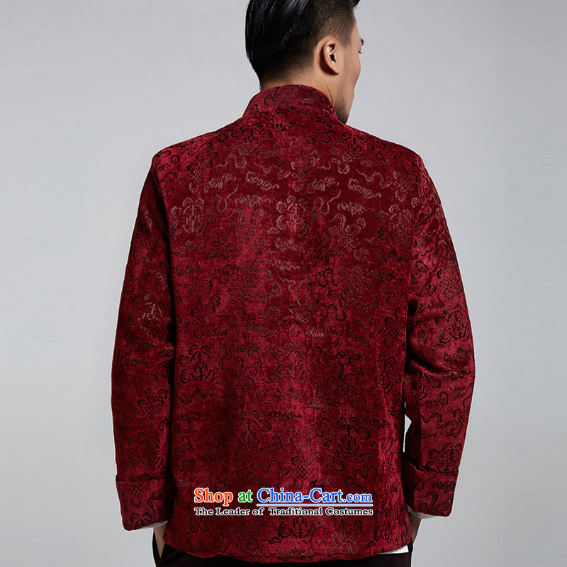 Fudo Ling shouldering the de 2015 autumn and winter gross? Tang dynasty men youth thickness of Chinese jacket jacquard to shoulder turn cuff 4XL, English thoroughbred de fudo shopping on the Internet has been pressed.