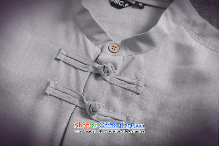 Dan Jie Shi 2015 spring/summer load replacing Men's Shirt cotton linen flax male disc allotted seven points sleeved shirt shirt original China wind Sau San, Navy XXL picture, prices, brand platters! The elections are supplied in the national character of distribution, so action, buy now enjoy more preferential! As soon as possible.