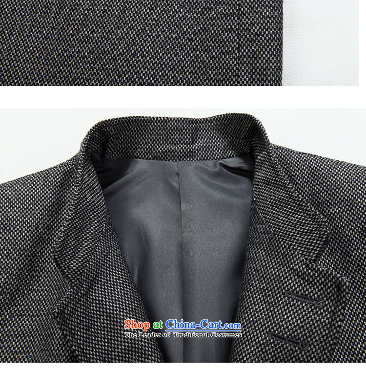 Move wing Prince Chinese tunic male replacing Chinese Antique suit during the spring and autumn New Men's Mock-Neck wool is 
