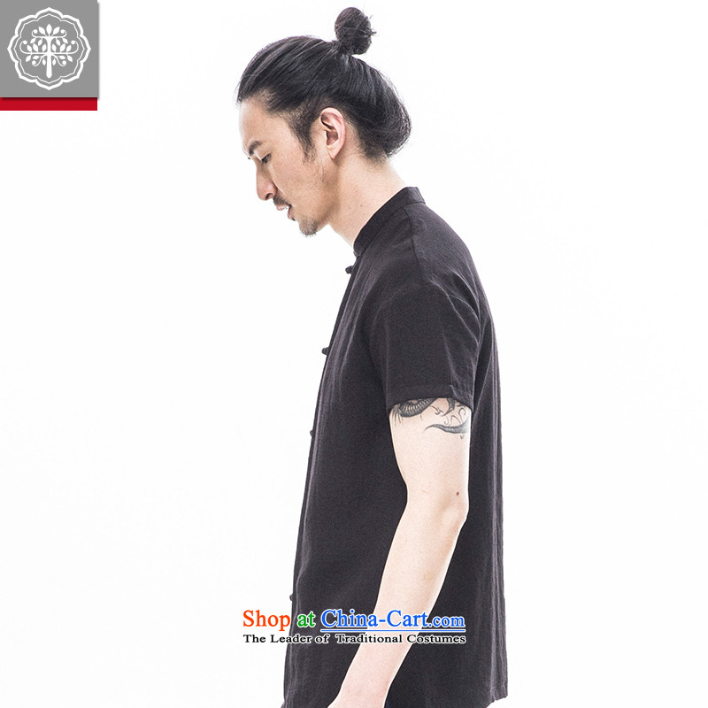 To Tang dynasty tree short-sleeved Han-Male Male Male summer shirt Kung Fu Men's Shirt color 175/L, Hyun China wind to tree (EYENSREE) , , , shopping on the Internet