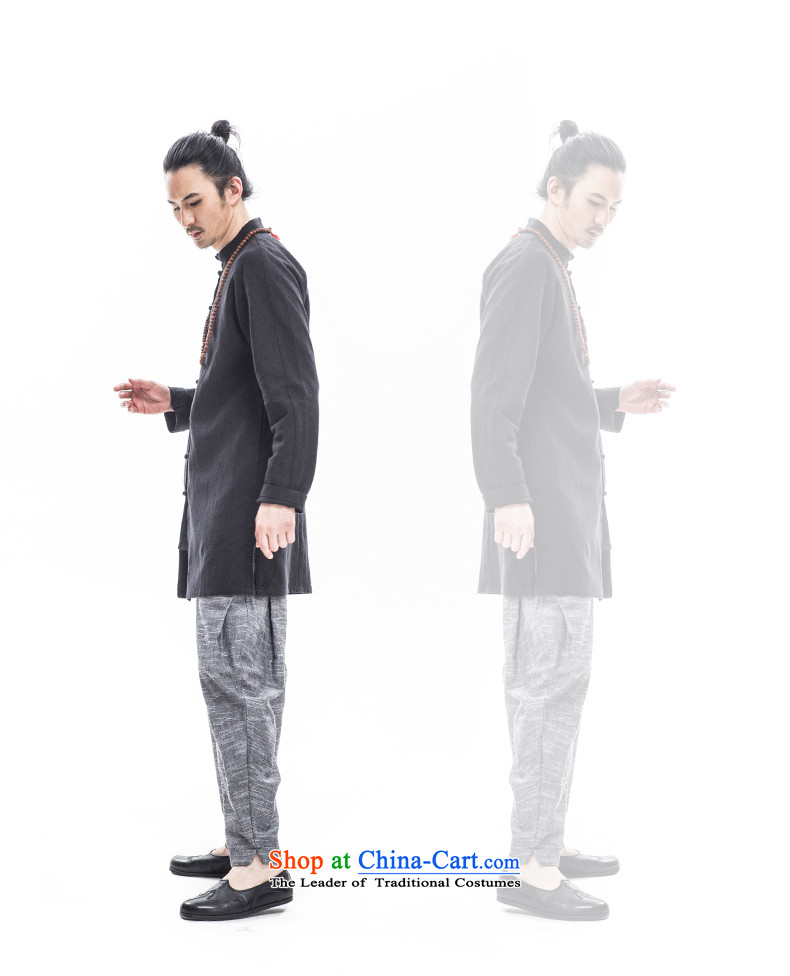 To Tree Han-improved long-sleeved sweater cotton linen men in long Tang dynasty China wind 180/XL Gray Photo, prices, brand platters! The elections are supplied in the national character of distribution, so action, buy now enjoy more preferential! As soon as possible.