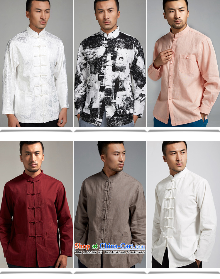 De Fudo mass in spring and autumn 2015 long-sleeved shirt New Men Tang Dynasty Chinese clothing deep blue long-sleeved L picture, prices, brand platters! The elections are supplied in the national character of distribution, so action, buy now enjoy more preferential! As soon as possible.