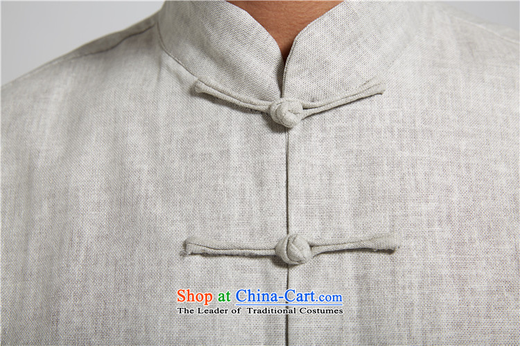 De Fudo Diligence 2015 Summer cotton linen men Tang dynasty short-sleeved traditional style seven detained on Chinese clothing dark gray XL Photo, prices, brand platters! The elections are supplied in the national character of distribution, so action, buy now enjoy more preferential! As soon as possible.